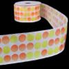 1 Pcs 1 1/2"W Ombre Polka Dot Polkadot Wired Ribbon Bright Yellow Orange 4 Yards, Ribbon for Gift Wrapping | #AA120RK view 1