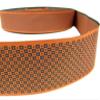 1 Pcs 1 7/8"W Blocked Polka Dot Woven Jacquard Ribbon Orange 5 Yards, Ribbon for Gift Wrapping | #AA120RK view 1