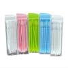 250PCs Floss Interdental Brushes, Toothpick Dental Tooth Flossing Head, Oral Dental Hygiene Flosser Toothpick Cleaners Tooth Cleaning Tool, Dental Floss, Pack of Random Color white green blue pink view 1