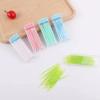 250PCs Floss Interdental Brushes, Toothpick Dental Tooth Flossing Head, Oral Dental Hygiene Flosser Toothpick Cleaners Tooth Cleaning Tool, Dental Floss, Pack of Random Color white green blue pink view 2