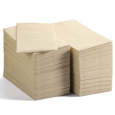 MORGIANA 200-Pack Disposable Paper Napkins, 2-Ply Bamboo Paper Towels Unbleached Disposable Hand Towels for Bathroom & Kitchen
