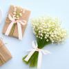 Ciieeo 4rolls Wide Tulle Ribbons for Crafting and Decoration for Birthday Weddings and Festivals Includes White Korean and Silver Brown Colors view 4