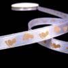 1 Pcs 3/8"W Lavender Purple Satin Ribbon Footprints Pattern 5 Yards, Ribbon for Gift Wrapping | #AA120RK view 1