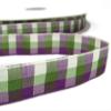 1 Pcs 5/8"W Dark Purple Green Seabreeze Plaid Ribbon 5 Yards, Ribbon for Gift Wrapping | #AA120RK view 1