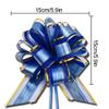 OPSFALCON 6PCS Large Blue Floral Pull Bows, Gift Wrapping Bows, Wedding, Birthday, Christmas, Valentine's Day, Silk Organza Ribbon Trim view 3