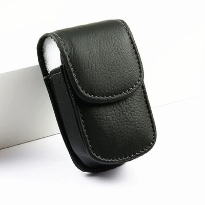 Vertical Black Leather Case with Magnetic Closure is Compatible with Lifestation Mobile Medical Alert Device only.