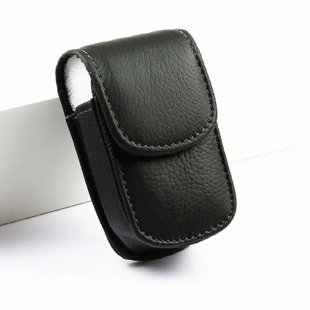 Vertical Black Leather Case with Magnetic Closure is Compatible with Lifestation Mobile Medical Alert Device only.
