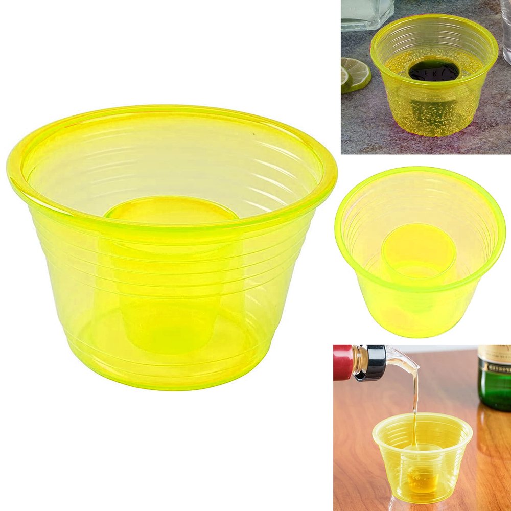 100 Neon Shot Glasses Cups Jager Bomb Blaster Disposable Party Drink 2.75oz 1oz