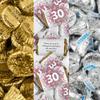 200pcs Personalized Birthday Candy Kit, Party Favors for Guests, Candy Buffet Supplies (Custom Wrapped Miniatures, Kisses, Peanut Butter Cups) - All Ages - Confetti view 3