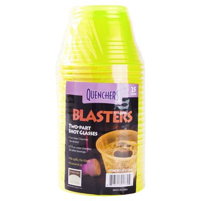 25 Ct Two Part Jager Bombs Blaster Power Shot Glasses Cups Shooter 2.75oz 1oz
