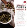 Raw Pumpkin Seeds 5 LB Jumbo Bag - Shelled, AAA Grade, Unsalted, Dry, Vegan, Bulk Bag by Spicy World view 4