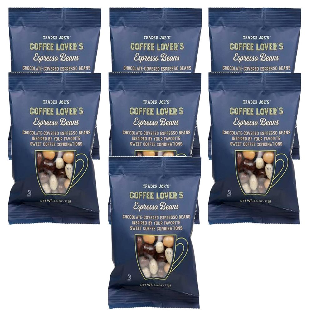 Trader Joe's Coffee Lover's Chocolate-Covered Assorted Espresso Beans - 7 Count (2.5 oz ea)