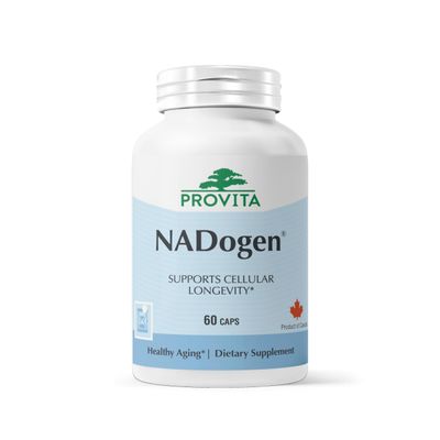 Nadogen NAD+ Supplement for Cellular Energy & Healthy Aging | 250mg Nicotinamide Riboside + Pterostilbene | Vegan, Non-GMO | Metabolism & Cognitive Support