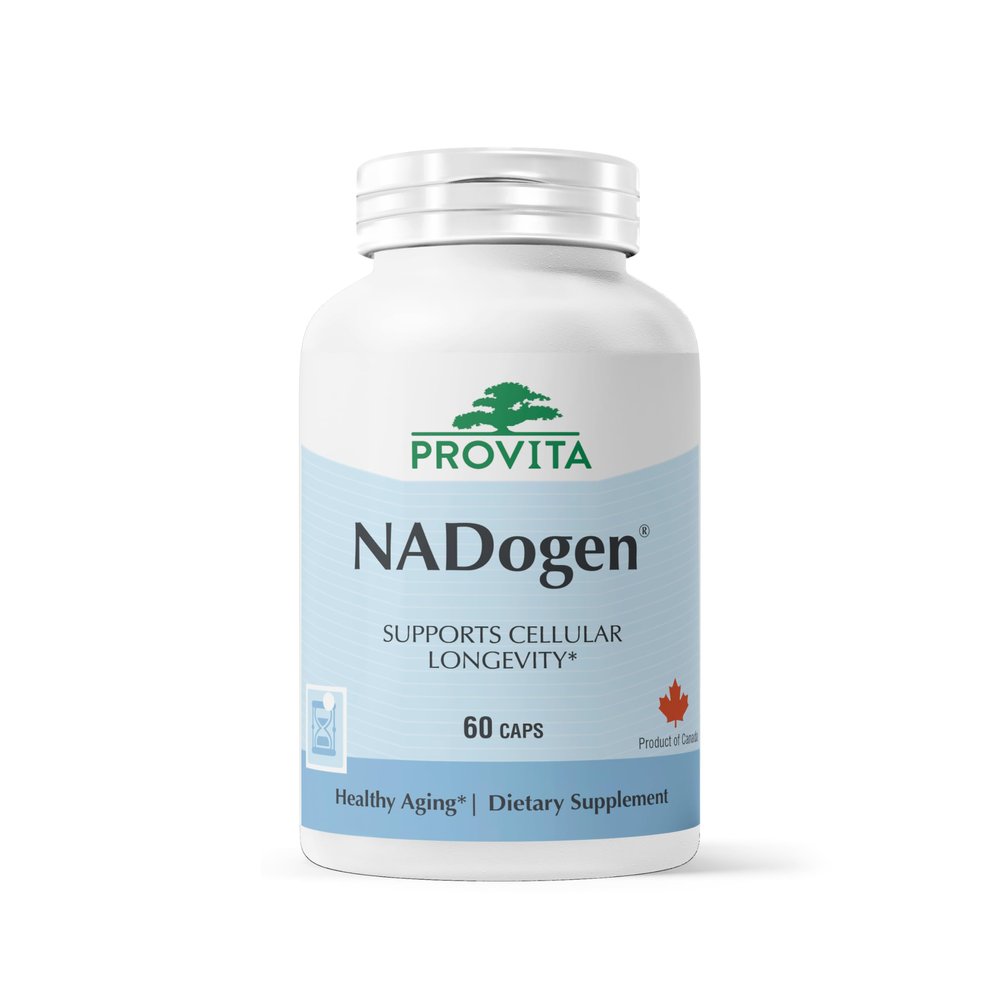Nadogen NAD+ Supplement for Cellular Energy & Healthy Aging | 250mg Nicotinamide Riboside + Pterostilbene | Vegan, Non-GMO | Metabolism & Cognitive Support