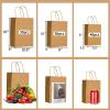 Landteek Fine 100pcs Brown Kraft Paper Bags with Handles Mixed Size Gift Bags Bulk,Craft Grocery Shopping Retail Birthday Party Favors Wedding Sacks Restaurant Takeout, Business view 3