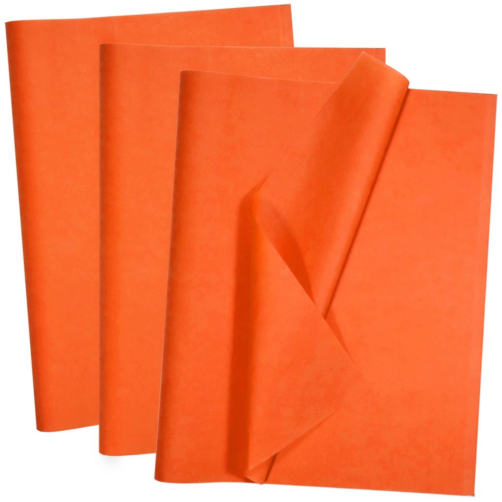 100 Sheets Orange Tissue Paper Artdly 14 x 20 Inches Plum Tissue Paper Bulk for Weddings Birthday DIY Project Wrapping Crafts Decor