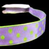 1 Pcs 7/8"W Polka Dot Ribbon Light Purple 5 Yards, Ribbon for Gift Wrapping | #AA120RK view 1