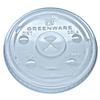 Fabri-Kal Greenware Cold Drink Lids, Fits 16-18, 24 oz Cups, X-Slot, Clear, 1000/Carton view 1