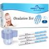 Easy@Home Ovulation Test Strips: Accurate 30 LH Ovulation Predictor Kit - Fertility Tests for Women  Powered by Premom Ovulation Tracker App | 30 LH + 30 Urine Cups view 1