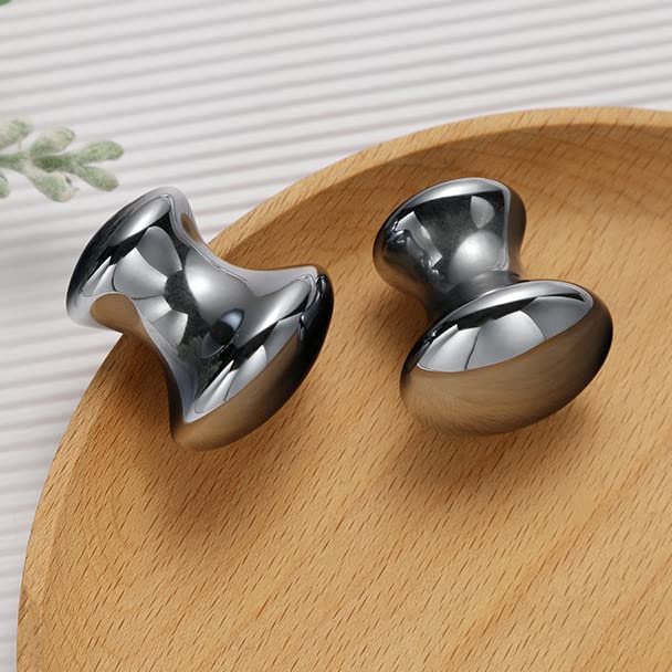 FSwsawX 2PCS Terahertz Mushroom Gua sha Facial Tool,Ice Melting Terahertz Massager for Spa Relaxing Meditation Face Eyes Roller Massage