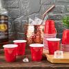 Lilymicky 300 PACK 2 oz Plastic Shot Glasses, Red Disposable Shot Cups, Mini Red Shot Cups, 2 oz Party Cups for Halloween Christmas Party view 2