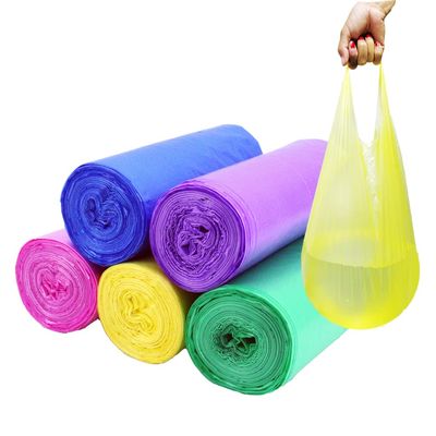 4 Gallon Trash Bag,Small Colorful Trash Bags 100 Counts Thicken Value Bathroom Trash Can Bin Liners,Small Garbage Bags with Handles for Kitchen Bathroom Office Waste Basket