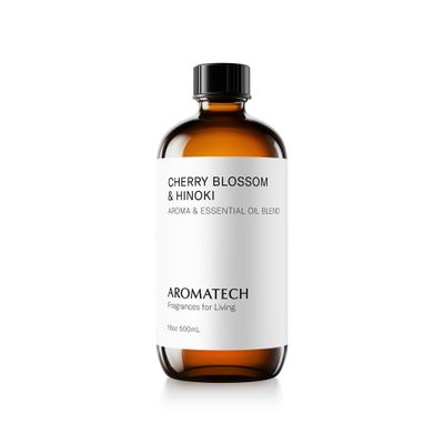 AromaTech Cherry Blossom & Hinoki Aroma Oil for Scent Diffuser (16 Fl Oz (Pack of 1))