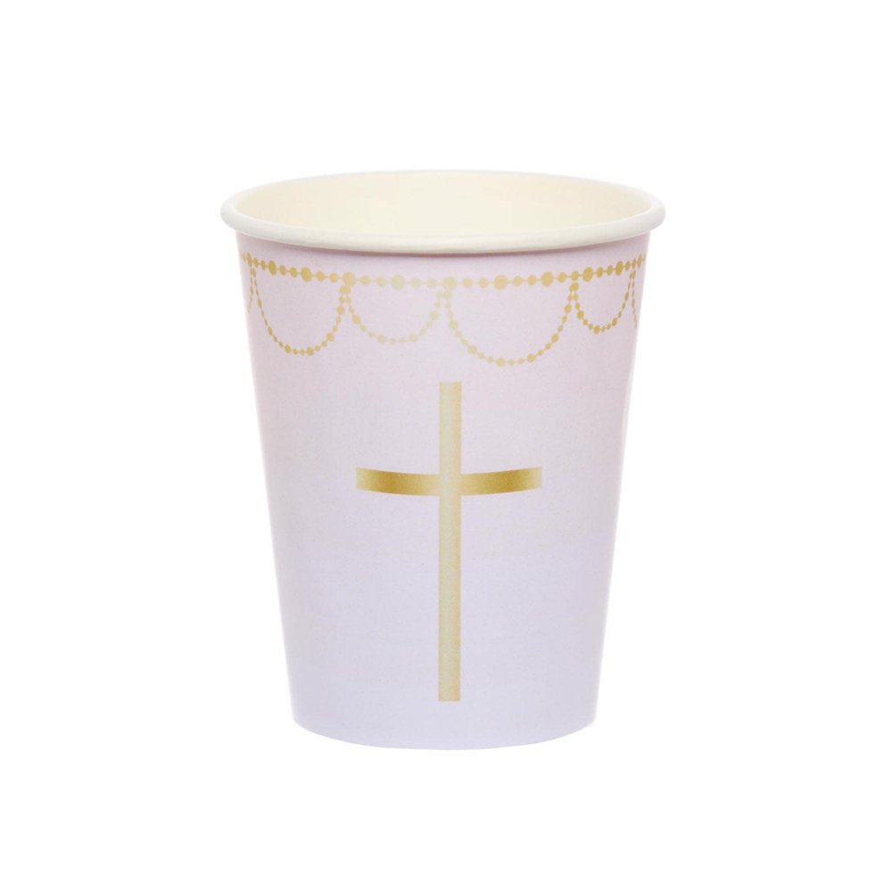 Amscan 9915967-66 Pink Botanical Celebration Cups
