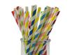 200 Pcs Colorful Disposable Straws, Multicolor Drinking Straws, Rainbow Paper Straws for Juices, Shakes, Cocktail, Smoothies, Party Supplies (Rainbow) view 1