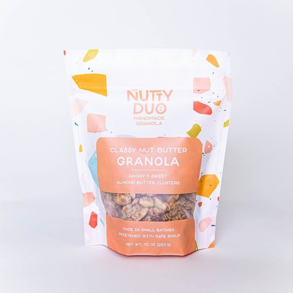 The Nutty Duo - Organic, Gluten Free, No Added Sugar, Vegan, Healthy Granola (Classy Nut Butter), 10.0 Ounce, 1