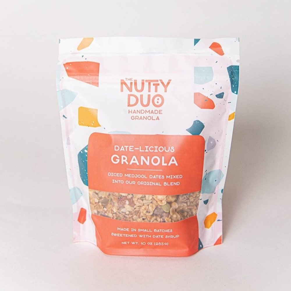 The Nutty Duo - Organic, Gluten Free, No Added Sugar, Vegan, Healthy Granola (Date-Licious), 10.0 Ounce, 1