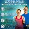 Vegan Whole Food Daily Multivitamin with Iron, Methylated Multivitamin for Women and Men, Made with Fruits & Vegetables, B-Complex, Probiotics, Enzymes, CoQ10, Omegas, Turmeric, Non-GMO, 180 Count view 2