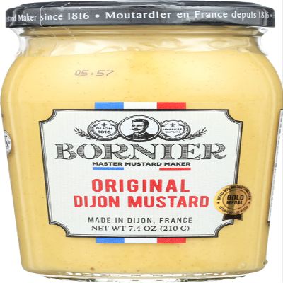 Bornier, Mustard Dijon, 7.4 Oz. Pack of 6