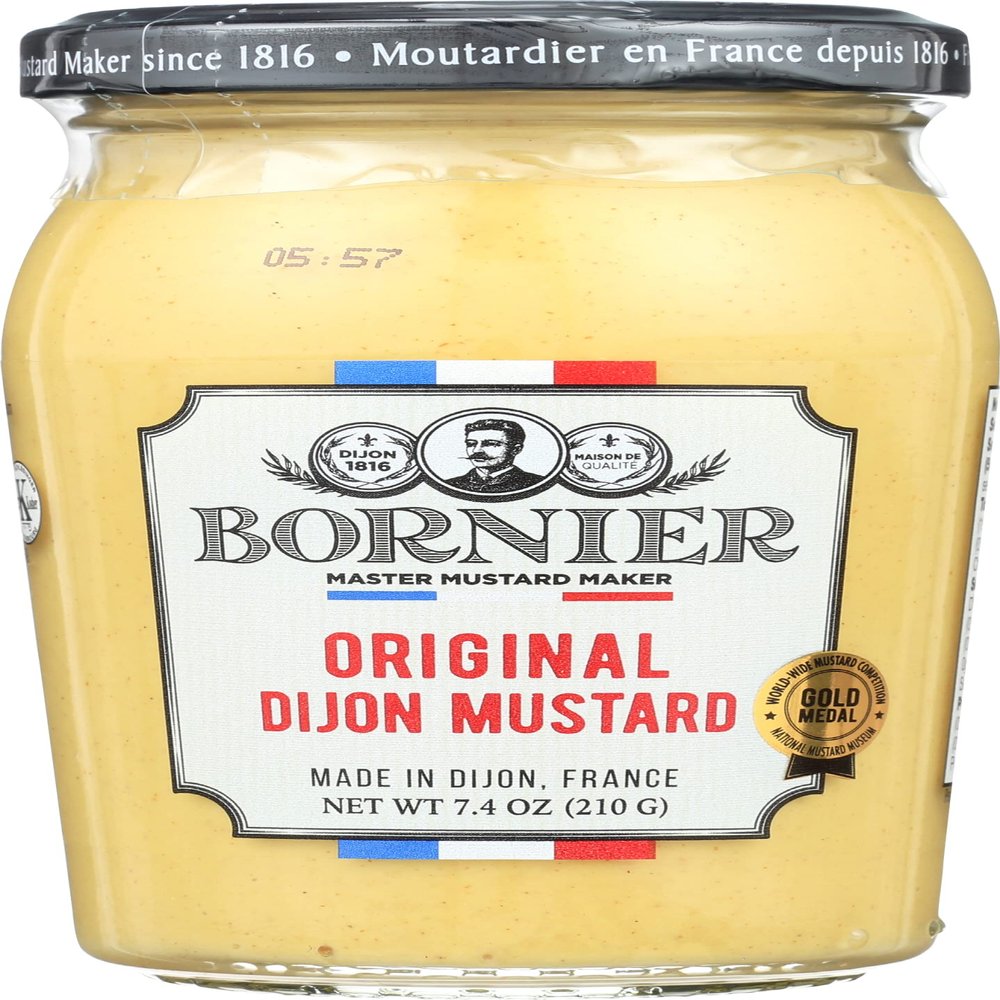Bornier, Mustard Dijon, 7.4 Oz. Pack of 6