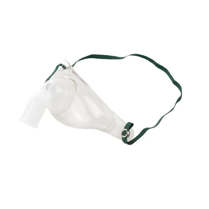 Dynarex 34020 Tracheostomy Mask with Swivel Tubing Connector, Adult, Pack of 50