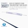 Dynarex Comfort-Foam Tracheostomy Tube Holder - with Soft Foam Tube Padding, Secure Hook & Loop Closure - 2 Piece, Small, Case of 50 view 2