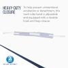 Dynarex Comfort-Foam Tracheostomy Tube Holder - with Soft Foam Tube Padding, Secure Hook & Loop Closure - 2 Piece, Small, Case of 50 view 3