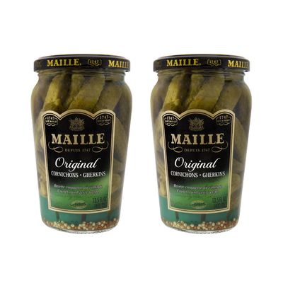 Maille Pickles 2 count Cornichons Original 13.5 oz