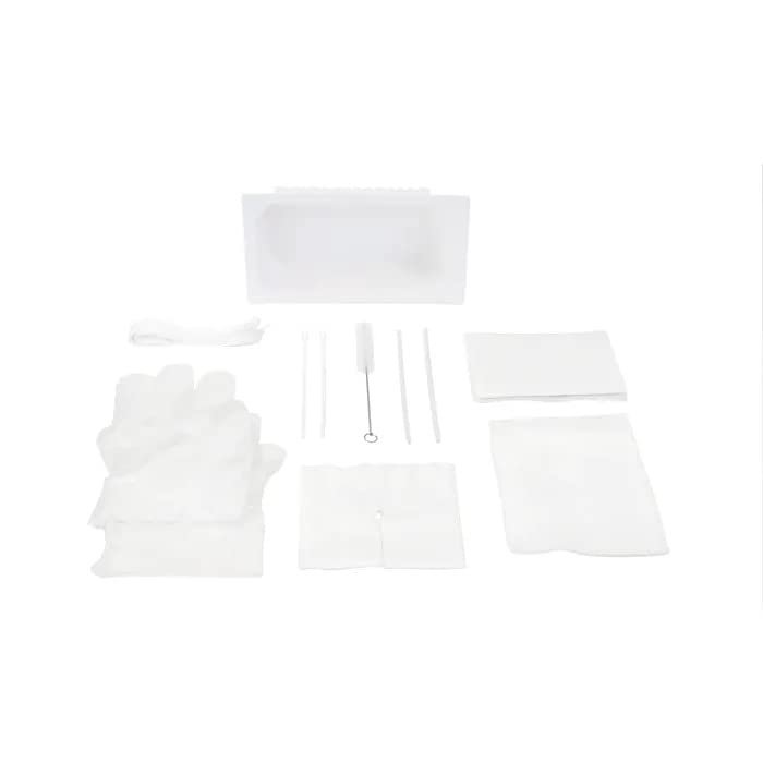 Dynarex 35009 Tracheostomy Care Kit, One Mini Compartment Tray, Pack of 40