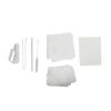 Dynarex 35001 Tracheostomy Care Kit, Three Compartment Tray with Vinyl Gooves, Pack of 20 view 1