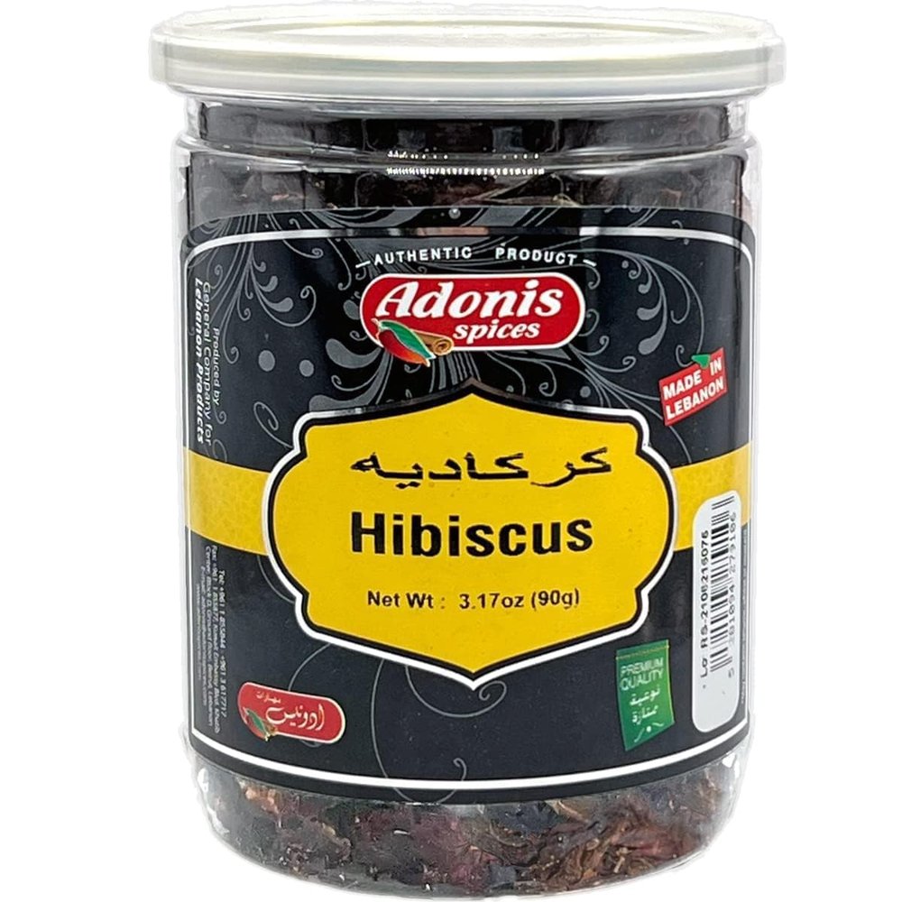 Adonis - Dry Lebanese Hibiscus Flowers, 3.17 oz (90g)
