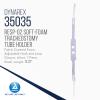 Dynarex Resp-O2 Soft-Foam Trach Tube Holders - Disposable Tracheotomy Tube Neckband - Helps Secure Tracheostomy Tubing - Soft Fabric Covered Foam, Adjustable Hook & Loop Closure (Small, 100) view 2