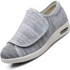 Women Extra Wide Width Shoes Lightweight Breathable Adjustable Swollen Ankles Edema Feet for Elderly Diabetic Bunion Arthritis Plantar Fasciitis (Light Grey 41 EU) view 1
