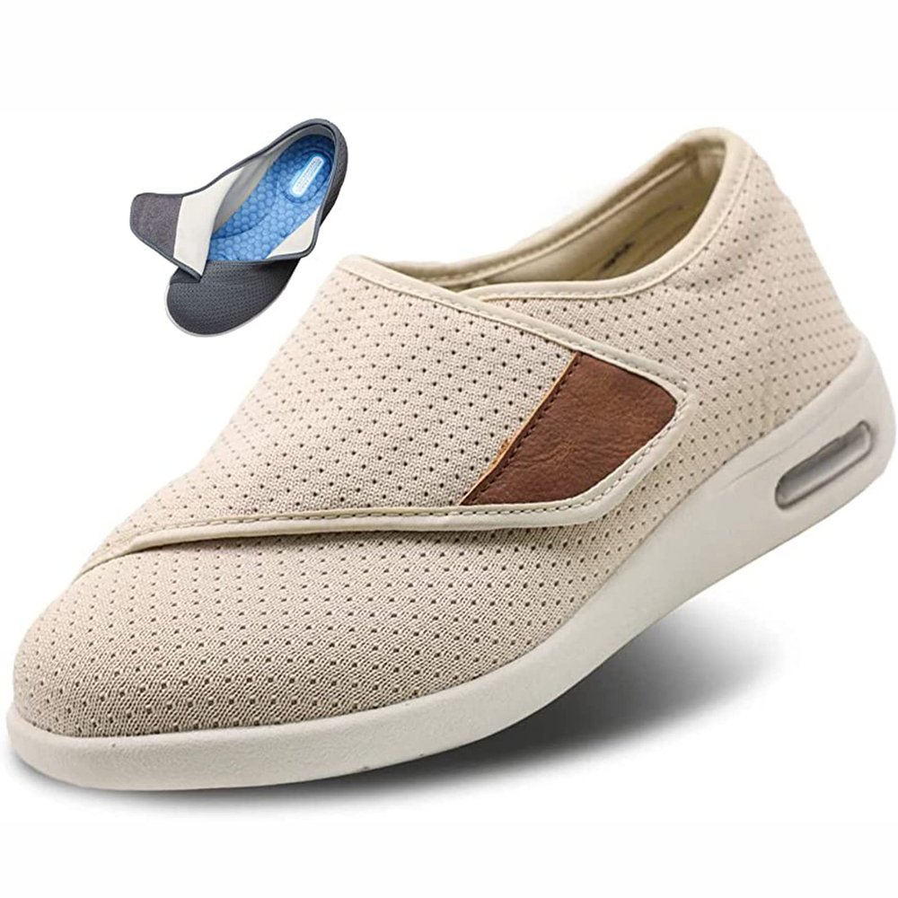Diabetic Shoes for Swollen Feet,Men Women Swollen Feet Obese Large Shoes,Comfort Elderly Orthopaedic Shoe Extra Wide Health Preventive Shoes (B 36 EU)