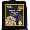 Bed Wedge Pillow Cover for Sleepnitez 8" Wedge Pillow, Loose Fitting 100% Egyptian Cotton Pillowcase. Dark Gray. Zip Closure for Easy Removal. view 1