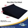 Bed Wedge Pillow Cover for Sleepnitez 8" Wedge Pillow, Loose Fitting 100% Egyptian Cotton Pillowcase. Dark Gray. Zip Closure for Easy Removal. view 3