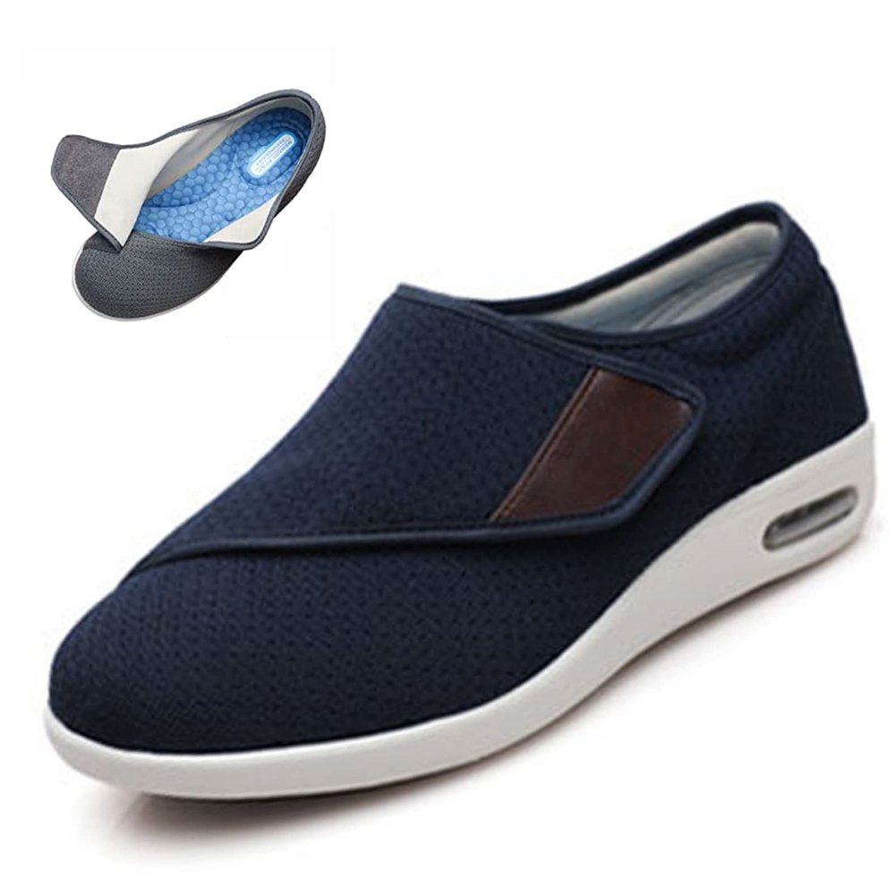 Diabetic Shoes for Swollen Feet,Men Women Swollen Feet Obese Large Shoes,Comfort Elderly Orthopaedic Shoe Extra Wide Health Preventive Shoes (A 37 EU)