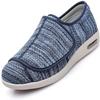 Women Extra Wide Width Shoes Lightweight Breathable Adjustable Swollen Ankles Edema Feet for Elderly Diabetic Bunion Arthritis Plantar Fasciitis (Blue Grey 38 EU) view 1