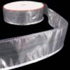 1 Pcs 1 1/2"W Metallic Shiny Silver Wired Ribbon 5 Yards, Ribbon for Gift Wrapping | #AA120RK view 1