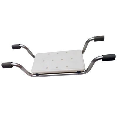 Aluminium Bath Bench, Adjustable Bathtub Seat for Elderly, 74-82cm, Plastic Bathtub Seat for Elderly, Disabled, Handicapped, 300 LBS Load